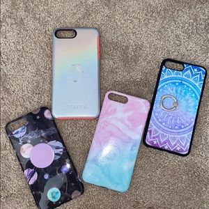 4 iphone 8plus phone cases!!